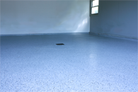 Epoxy garage floor